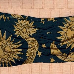 See You Monday Gold and Black Sun and Moon Bandeau